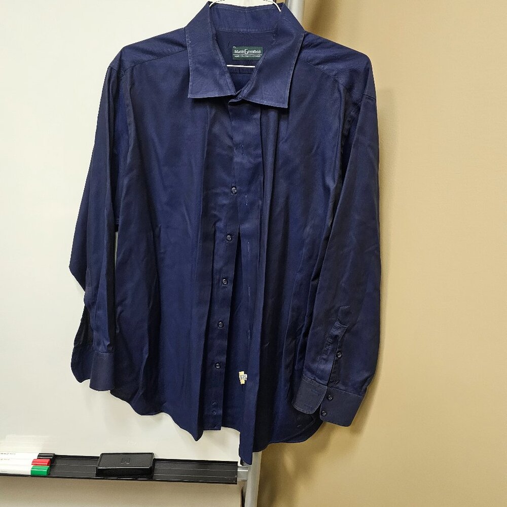 Deep Blue casual shirt by Martin Greenfield